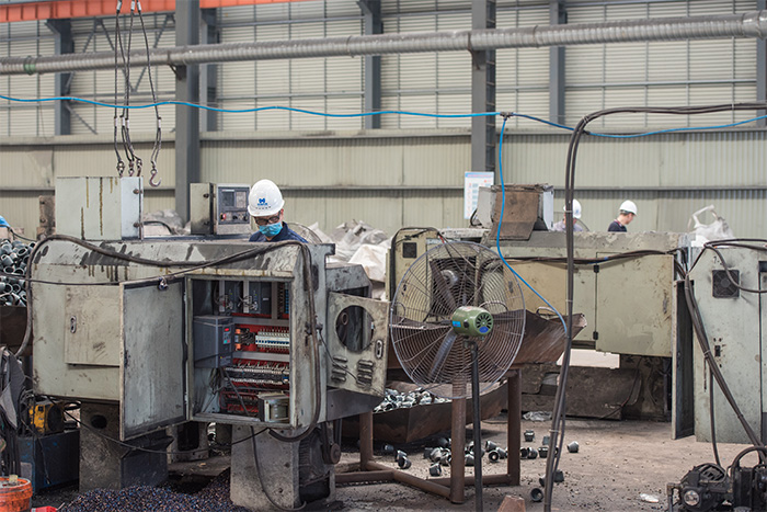 沙坪坝网架配件-锥头加工车间